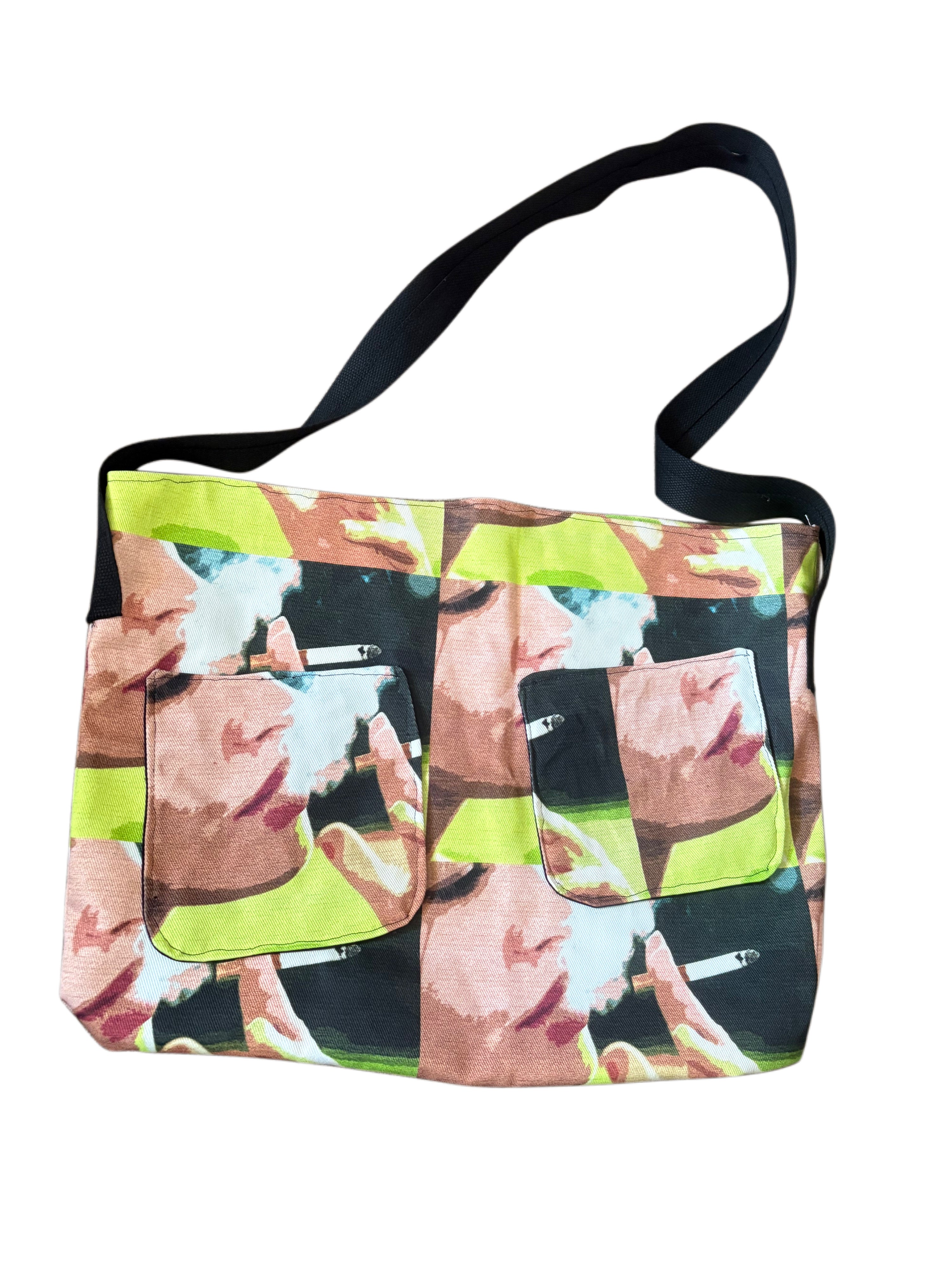 Smoker Denim Print Bag